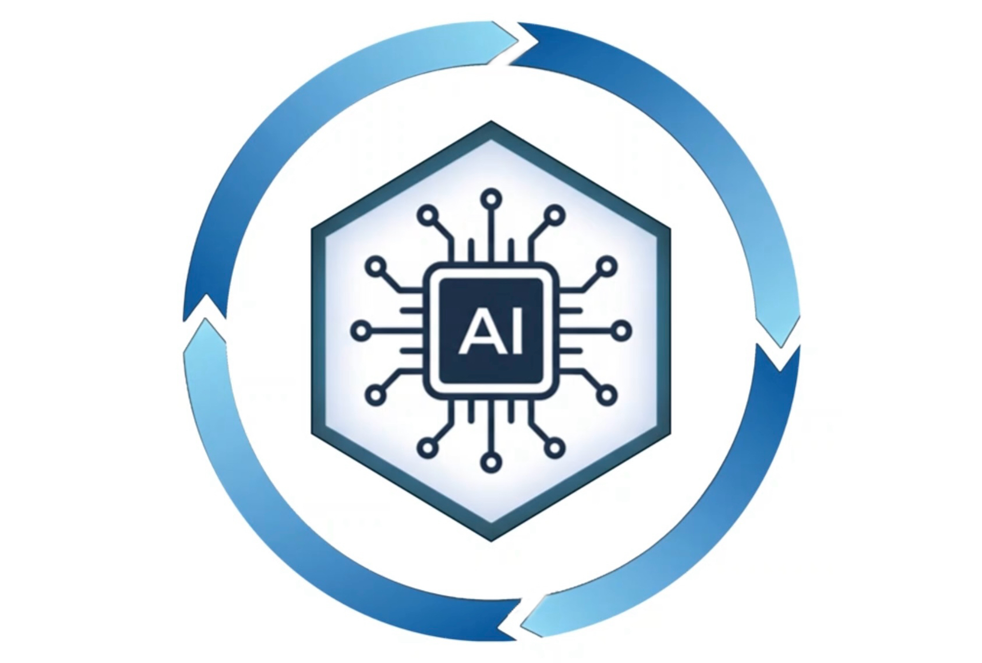 全景軟體 FastID AI 辨識核心擴充功能：針對高複雜度文件提供 AI 客製化模型訓練，圖為人工迴圈驗證持續優化 AI 辨識核心示意圖。