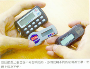 市面上的OTP密碼產生器